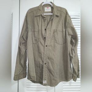 Levi's Red Tab Tan Demin Button Down Shirt